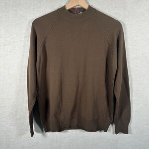 VTG 70s Chocolate Brown Sweater Designers Original Back Zipper Women’s Medium